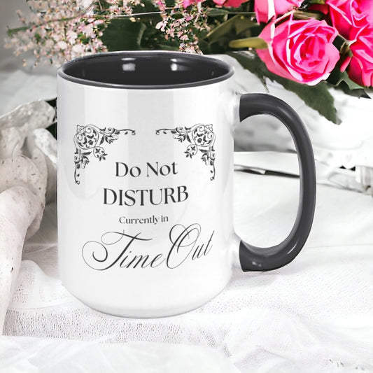 TimeOut Accessories - Do Not Disturb - 15oz Black Accent Mug