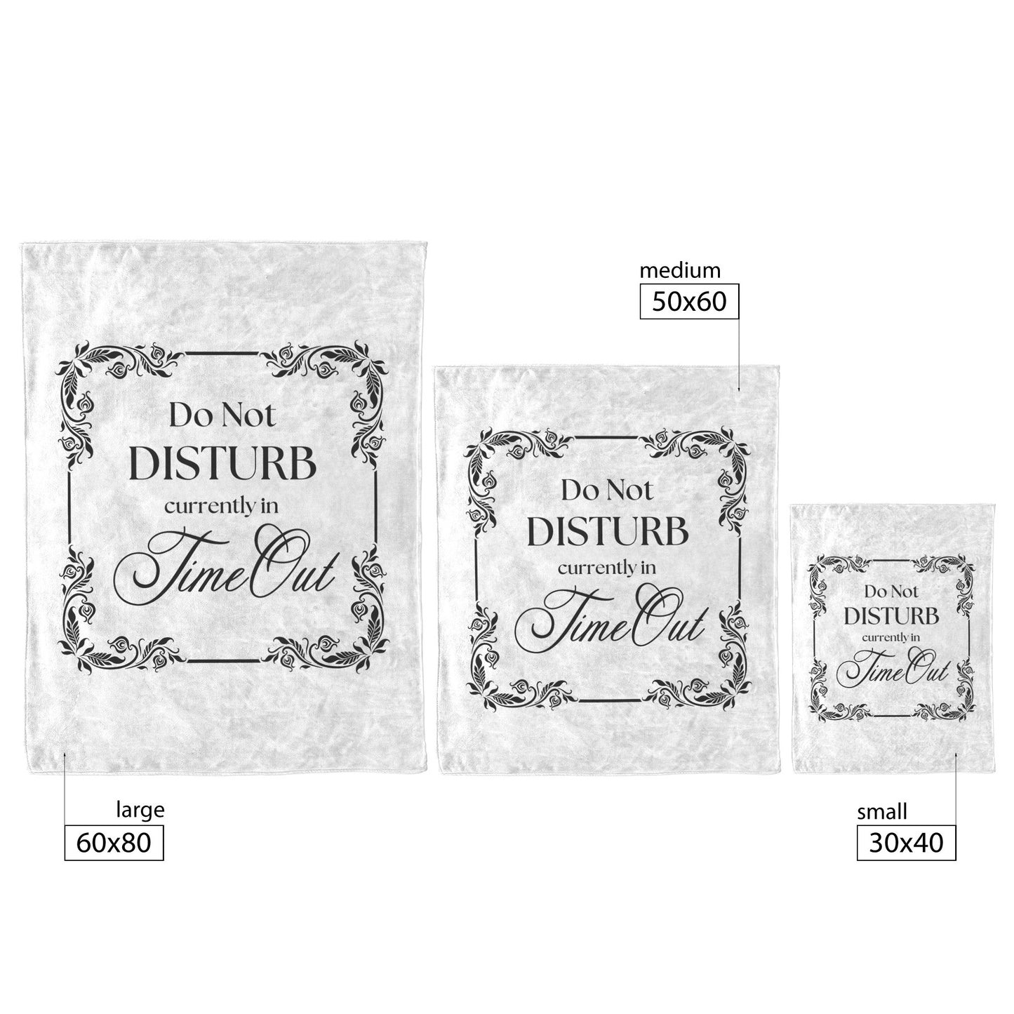 Time Out Accessories - Do Not Disturb - Blanket