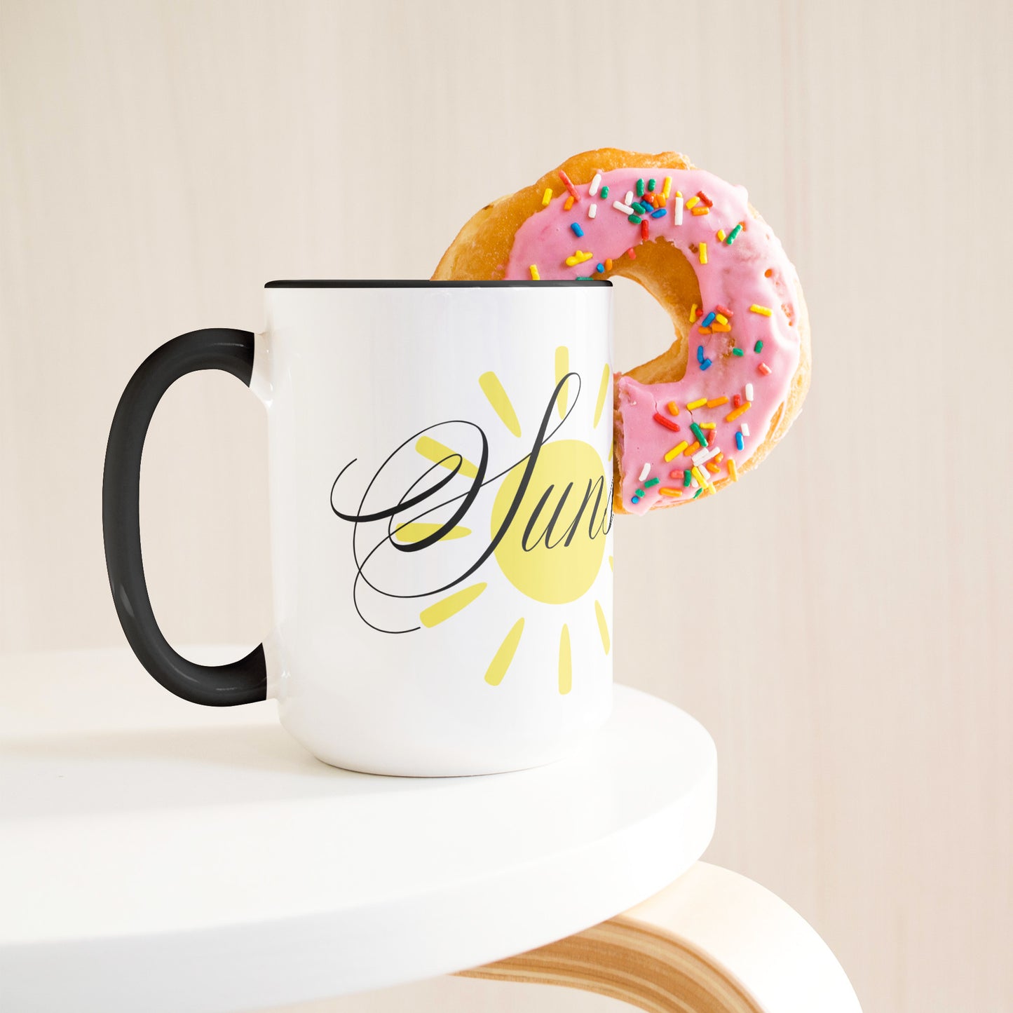 Cacao Love - Sunshine - 15oz Black Accent Mug