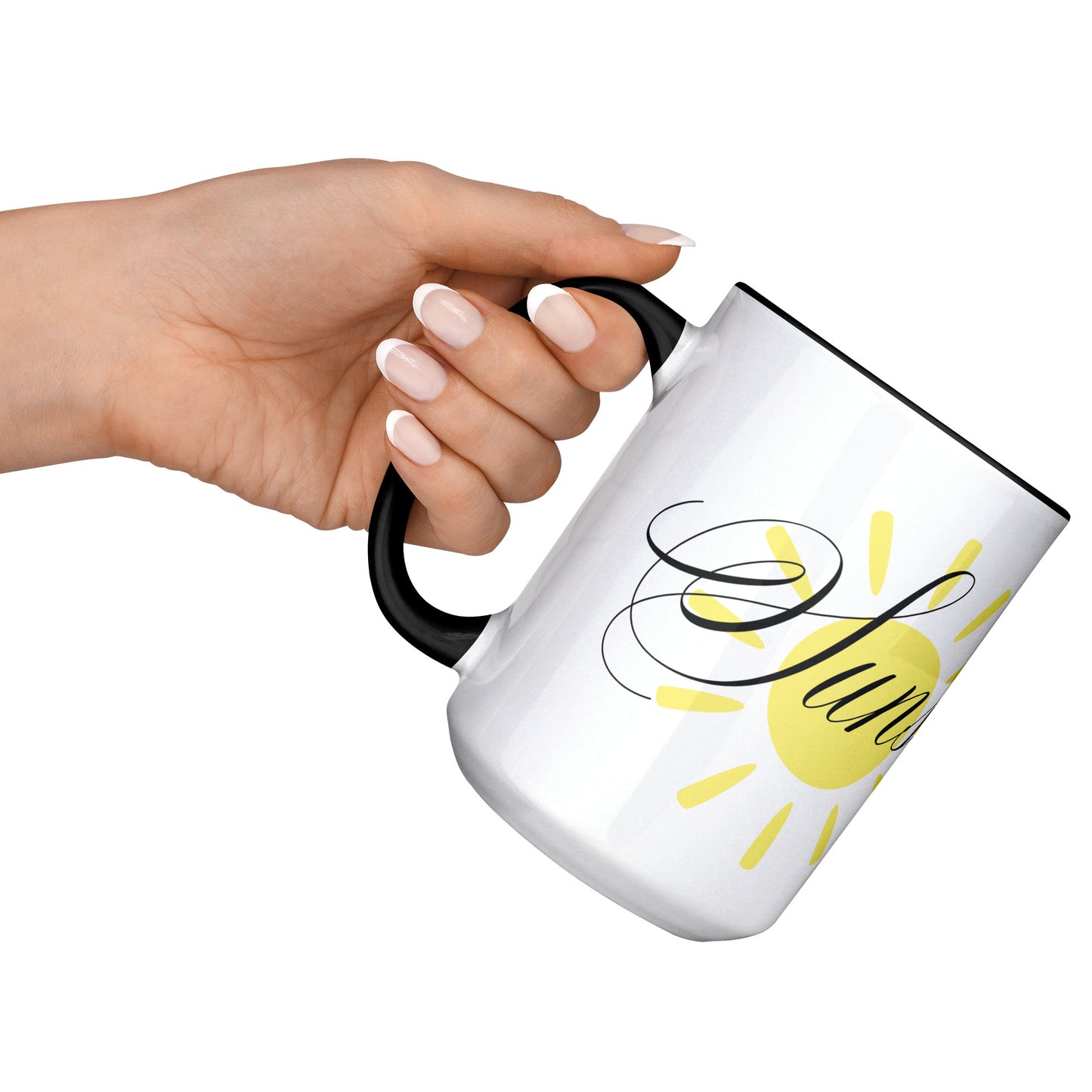 Cacao Love - Sunshine - 15oz Black Accent Mug