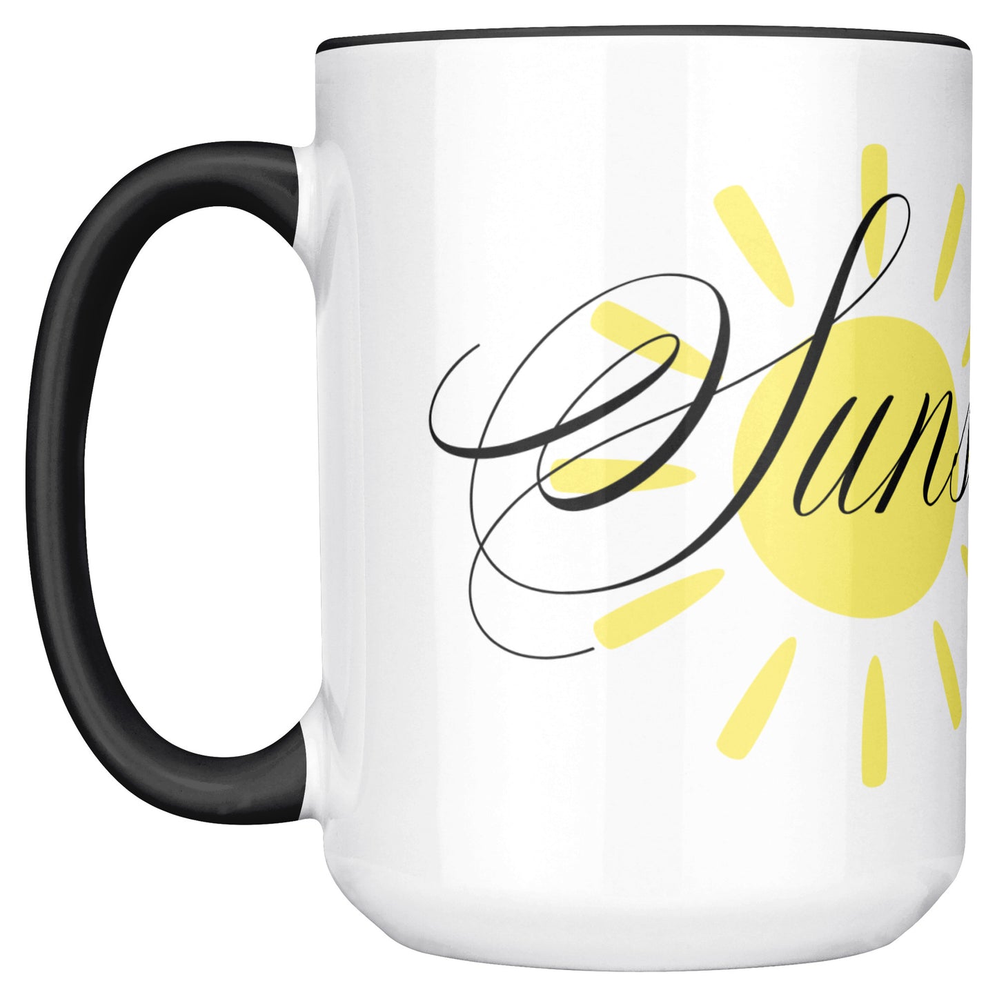 Cacao Love - Sunshine - 15oz Black Accent Mug