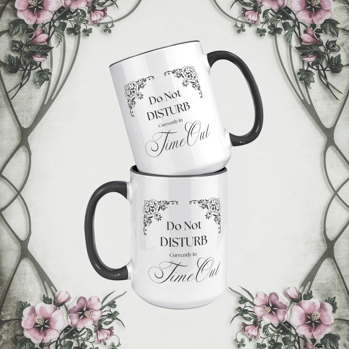 TimeOut Accessories - Do Not Disturb - 15oz Black Accent Mug