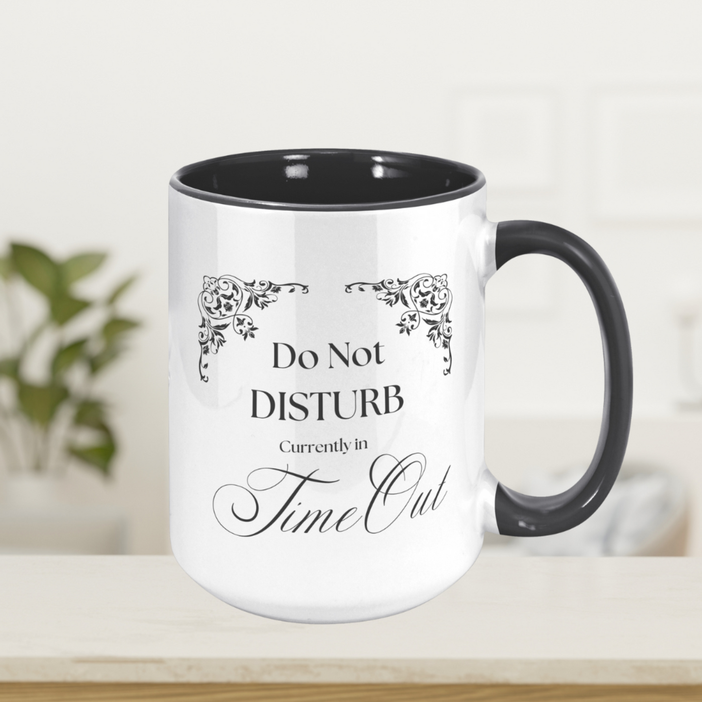 TimeOut Accessories - Do Not Disturb - 15oz Black Accent Mug