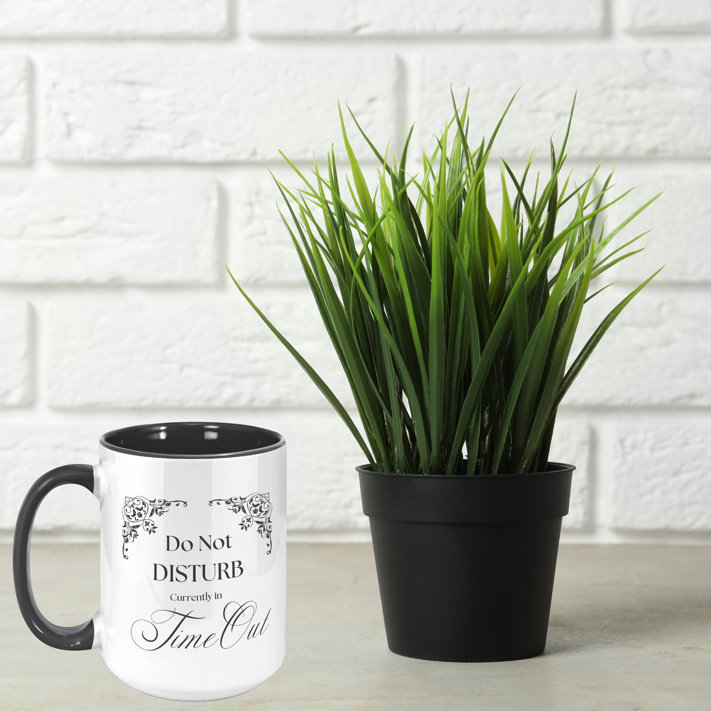 TimeOut Accessories - Do Not Disturb - 15oz Black Accent Mug