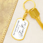 TimeOut Accessories - Do Not Disturb - Dog Tag Keychain - Engravable