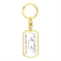 TimeOut Accessories - Do Not Disturb - Dog Tag Keychain - Engravable