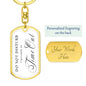 TimeOut Accessories - Do Not Disturb - Dog Tag Keychain - Engravable